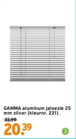 GAMMA GAMMA aluminum jaloezie aanbieding