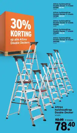 GAMMA Altrex huishoudtrap Double Decker aanbieding