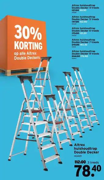 GAMMA Altrex huishoudtrap Double Decker aanbieding