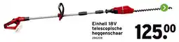 GAMMA Einhell 18V telescopische heggenschaar aanbieding