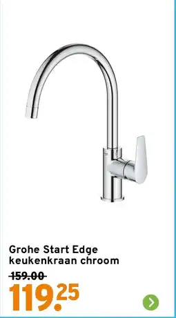 GAMMA Grohe Start Edge keukenkraan chroom aanbieding