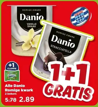 PLUS Alle Danio Romige kwark aanbieding