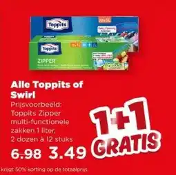PLUS Alle Toppits of Swirl aanbieding