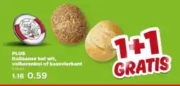 PLUS PLUS Italiaanse bol wit, volkorenbol of kaasvierkant aanbieding