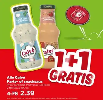 PLUS Alle Calvé Party- of snacksaus aanbieding