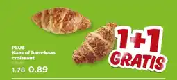 PLUS PLUS Kaas of ham-kaas croissant aanbieding