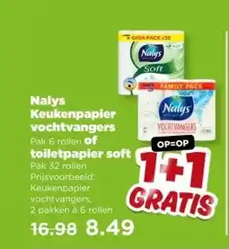 PLUS Nalys Keukenpapier vochtvangers aanbieding