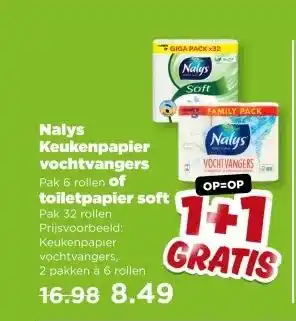 PLUS Nalys Keukenpapier vochtvangers aanbieding