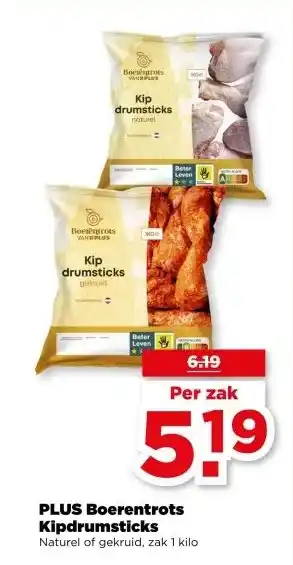 PLUS PLUS Boerentrots Kipdrumsticks aanbieding