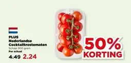 PLUS PLUS Nederlandse Cocktailtrostomaten aanbieding