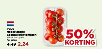 PLUS PLUS Nederlandse Cocktailtrostomaten aanbieding