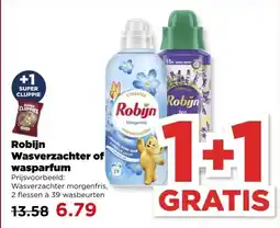 PLUS Robijn Wasverzachter of wasparfum aanbieding