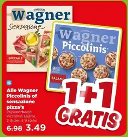 PLUS Alle Wagner Piccolinis of sensazione pizza's aanbieding