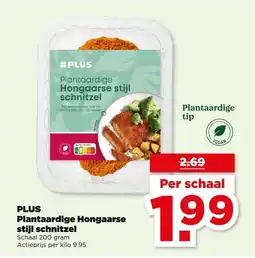 PLUS PLUS Plantaardige Hongaarse stijl schnitzel aanbieding