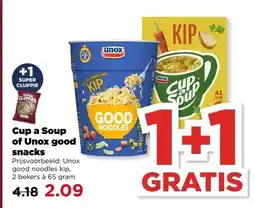 PLUS Cup a Soup of Unox good snacks aanbieding