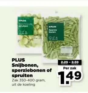 PLUS PLUS Snijbonen, sperziebonen of spruiten aanbieding