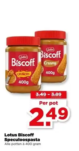 PLUS Lotus Biscoff Speculoospasta aanbieding