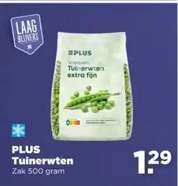 PLUS PLUS Tuinerwten aanbieding