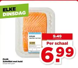 PLUS PLUS Zalmfilet met huid aanbieding