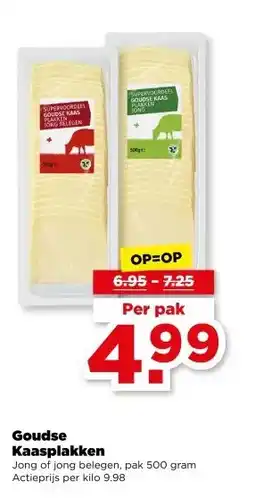 PLUS Goudse Kaasplakken aanbieding