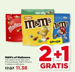 PLUS M&M's of Maltesers aanbieding