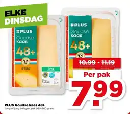 PLUS PLUS Goudse kaas 48+ aanbieding