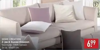 ALDI Home Creation Kussenhoezen aanbieding