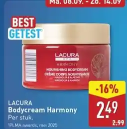 ALDI Lacura Bodycream Harmony aanbieding