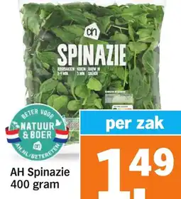 Albert Heijn AH Spinazie aanbieding