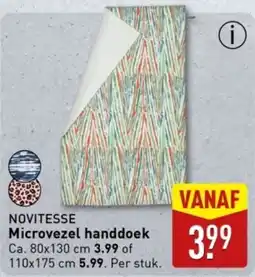 ALDI Novitesse Microvezel Handdoek aanbieding