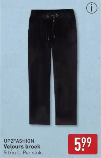 ALDI Up2fashion Velours Broek aanbieding