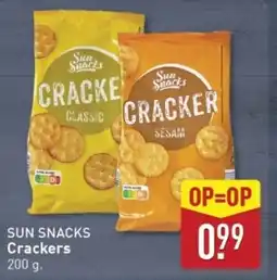 ALDI Sun snacks crackers aanbieding