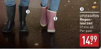 ALDI Up2fashion Regenlaarzen aanbieding