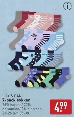 ALDI Lily & Dan Sokken aanbieding