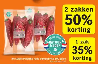 Albert Heijn AH Sweet Palermo rode puntpaprika aanbieding