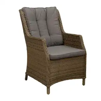 Van Cranenbroek Stoel Carano mix grijs met kussen aanbieding