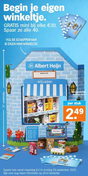 Albert Heijn Mini winkeltje bewaardoos aanbieding