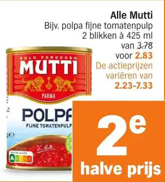 Albert Heijn Alle Mutti aanbieding