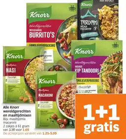 Albert Heijn Alle Knorr wereldgerechten en maaltijdmixen aanbieding