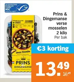Albert Heijn Prins & Dingemanse verse mosselen aanbieding
