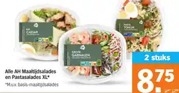 Albert Heijn Alle AH Maaltijdsalades en Pastasalades XL aanbieding
