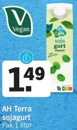 Albert Heijn AH Terra sojagurt aanbieding