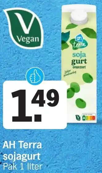 Albert Heijn AH Terra sojagurt aanbieding