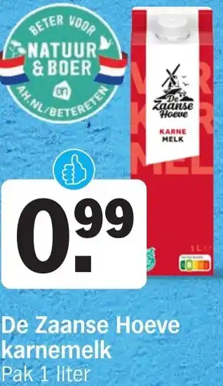 Albert Heijn De Zaanse Hoeve karnemelk aanbieding