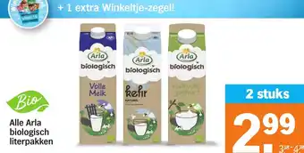 Albert Heijn Alle Arla biologisch literpakken aanbieding