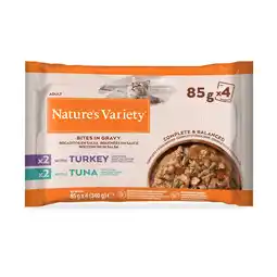 Zooplus Nature's Variety Bites in Saus 44 x 85 g Kattenvoer - Met Kalkoen en Tonijn aanbieding
