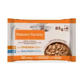 Zooplus Nature's Variety Bites in Saus 44 x 85 g Kattenvoer - Met Kip en Zalm aanbieding