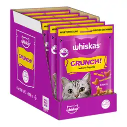 Zooplus Whiskas Crunch - Kip, Kalkoen & Eend - 6 x 100 g aanbieding