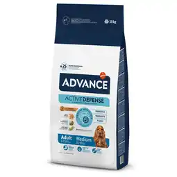 Zooplus 12 + 2 kg / 15 + 3 kg gratis! Advance, droogvoer voor katten 14 kg of 18 kg - Medium Adult (18 kg) aanbieding
