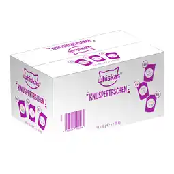 Zooplus 18x60g Whiskas Crunchy Pockets gemengde doos 3 smaken: Kip & Kaas, rundvlees, zalm Kattensnacks aanbieding